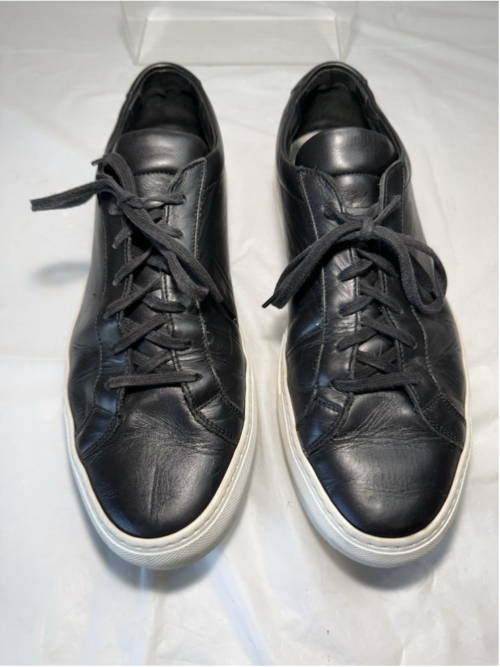 Common Projects Sneakers Mens Achilles Low Black 1658 Size EU 44 US 11 M Luxury